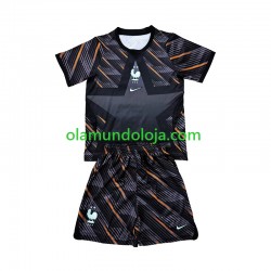 Camisola França Guarda-redes Criança Equipamento Primeiro Copa do Mundo 2026 Manga Curta